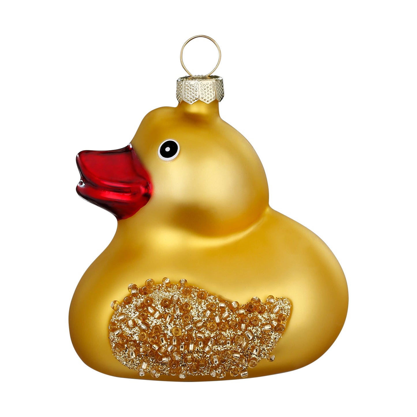 Boule de Noël canard de bain en verre 7 cm – Holly & Jolly