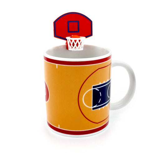 Taza con aro de baloncesto