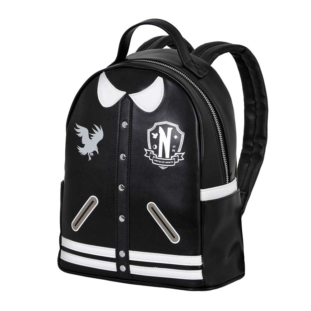 Wednesday Varsity Casual Backpack, Black