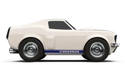 Ivory White Ford Mustang Car - Baghera