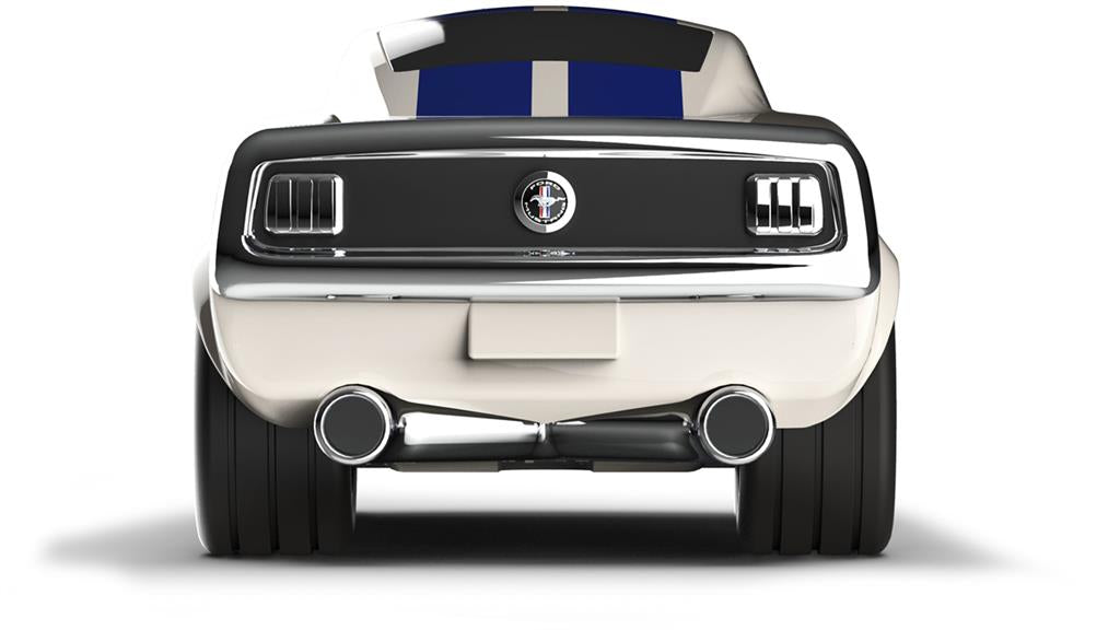 Ivory White Ford Mustang Car - Baghera