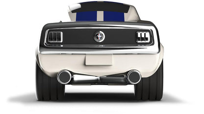 Ivory White Ford Mustang Car - Baghera