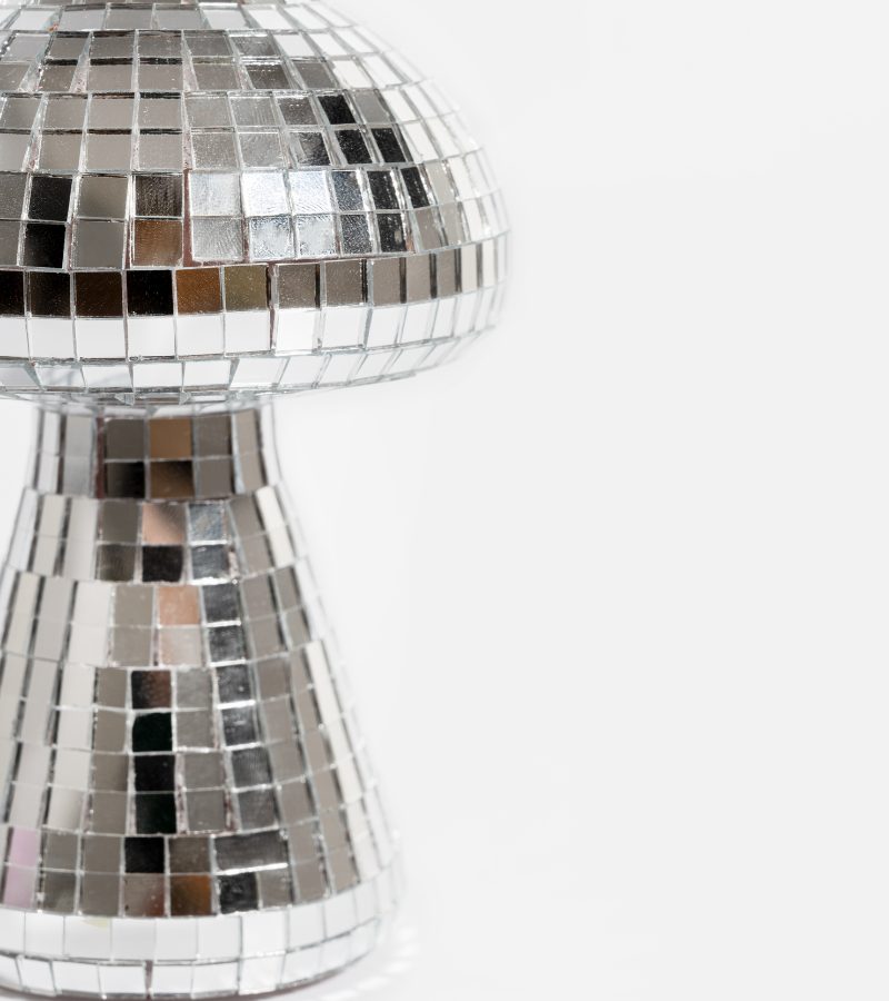 Disco mushroom vase