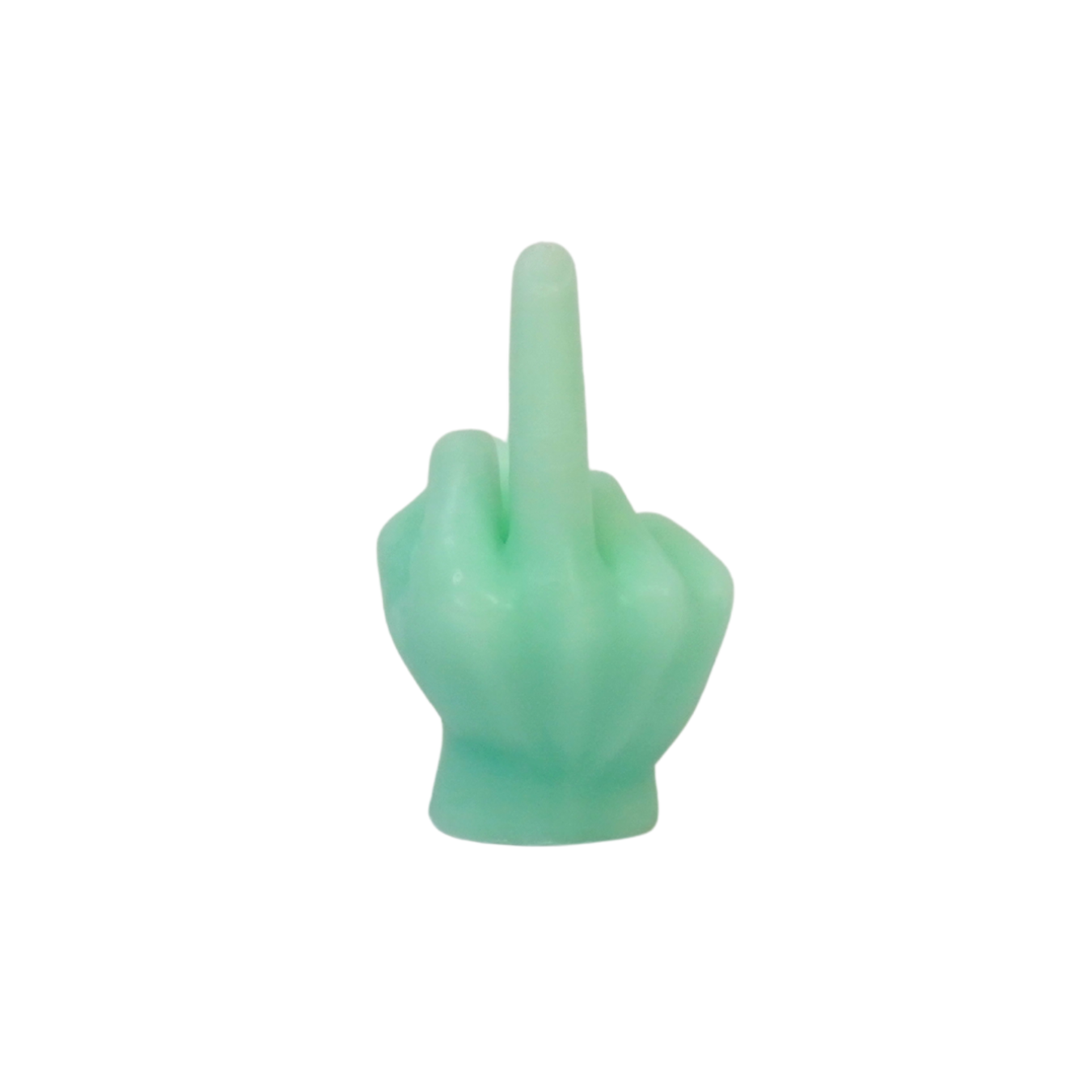 Candle - Middle Finger - Wax - Mint - 310 grams - 10x9x17 cm