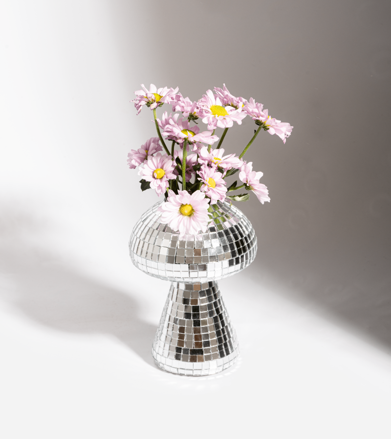 Disco mushroom vase