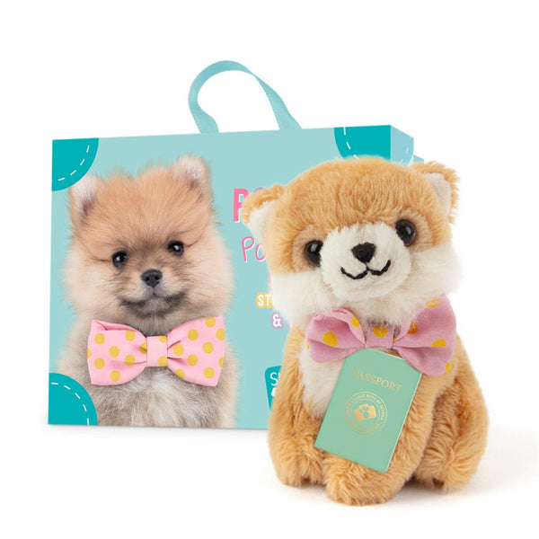 Mini cucciolo di Pomerania peluche