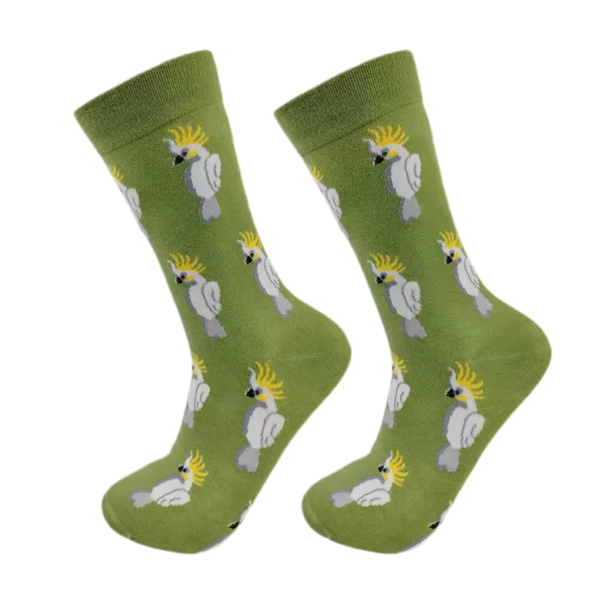 chaussettes vertes cacatoes mrcol