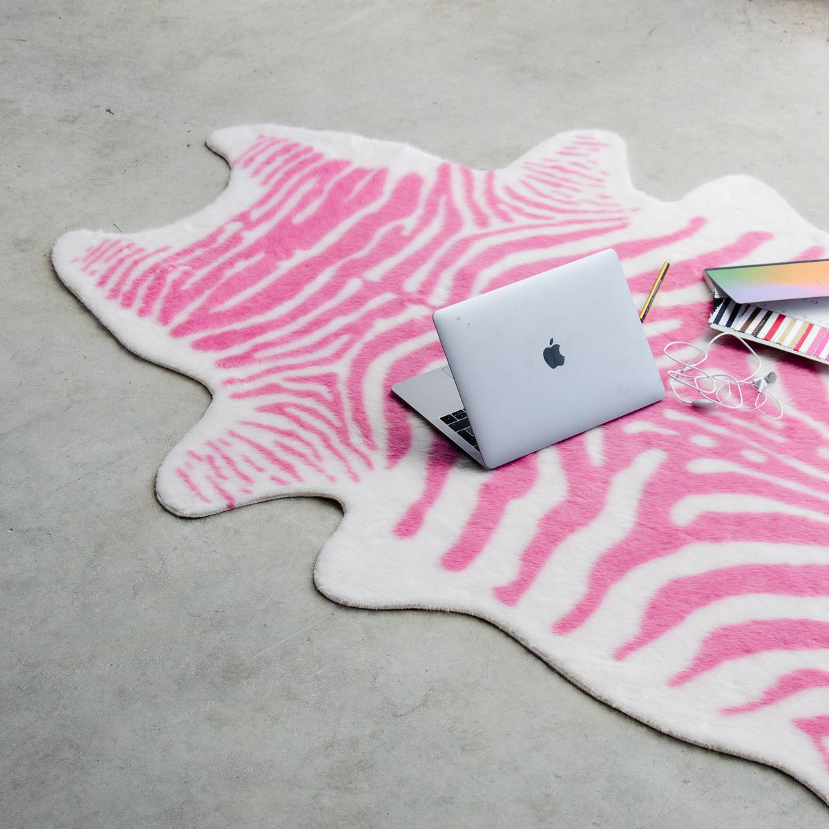 Tapis Zèbre Rose