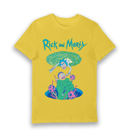 T-shirt Rick and Morty portail