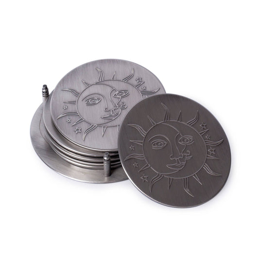 Lot de 6 Sous Verres Soleil et Lune Helio Ferretti Vue 1