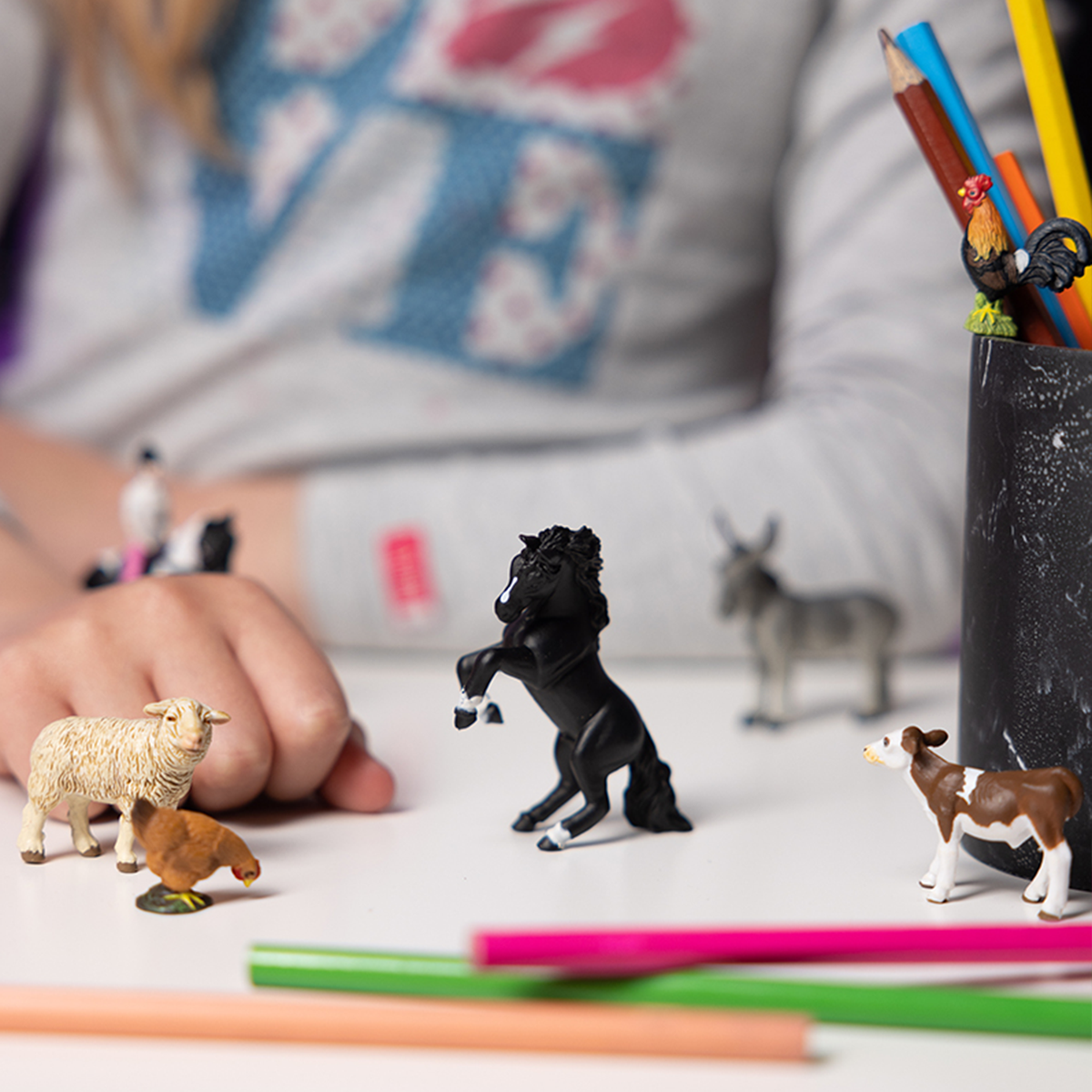 Figurine Mini PLUS Ferme, 12 pièces