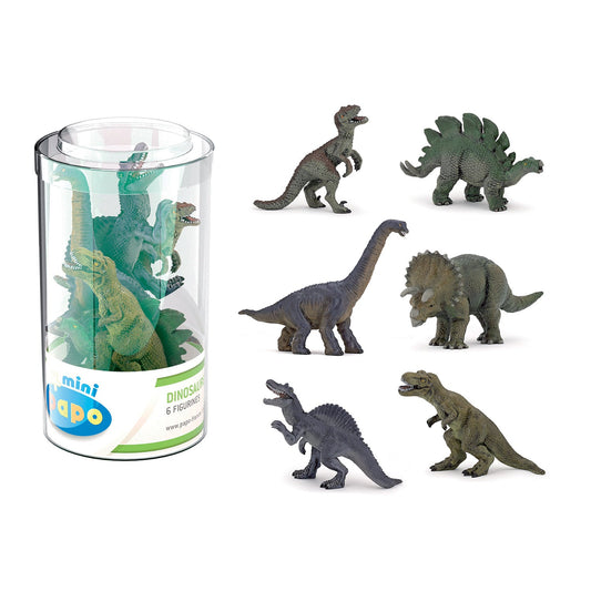 Mini PLUS Dinosaurs Figurine Set 1, 6 pieces