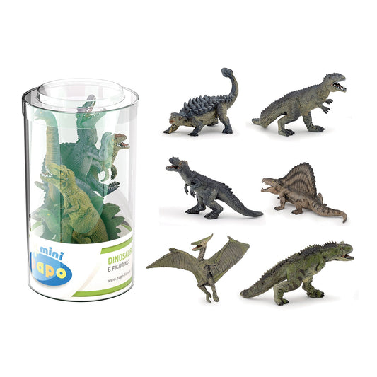 Mini PLUS Dinosaurs Figurine Set 2, 6 pieces