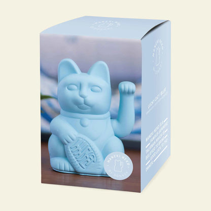 Chat Chanceux Bleu Clair