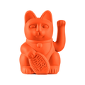 Chat Chanceux Orange Néon