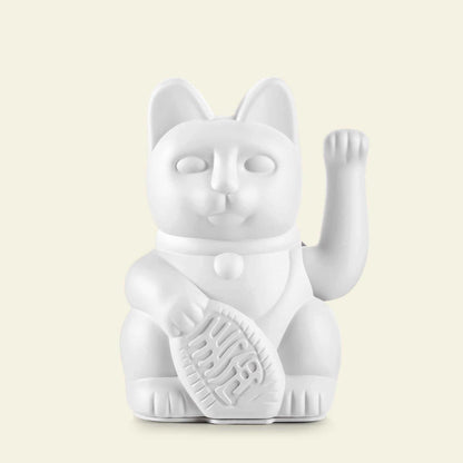 Gato blanco afortunado