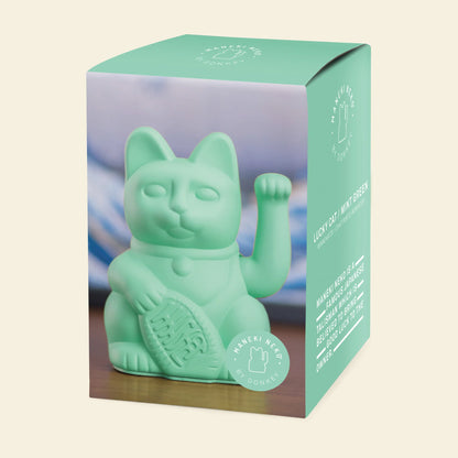 Gatto fortunato verde menta