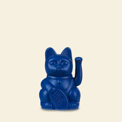 Donkerblauwe geluksmini-kat