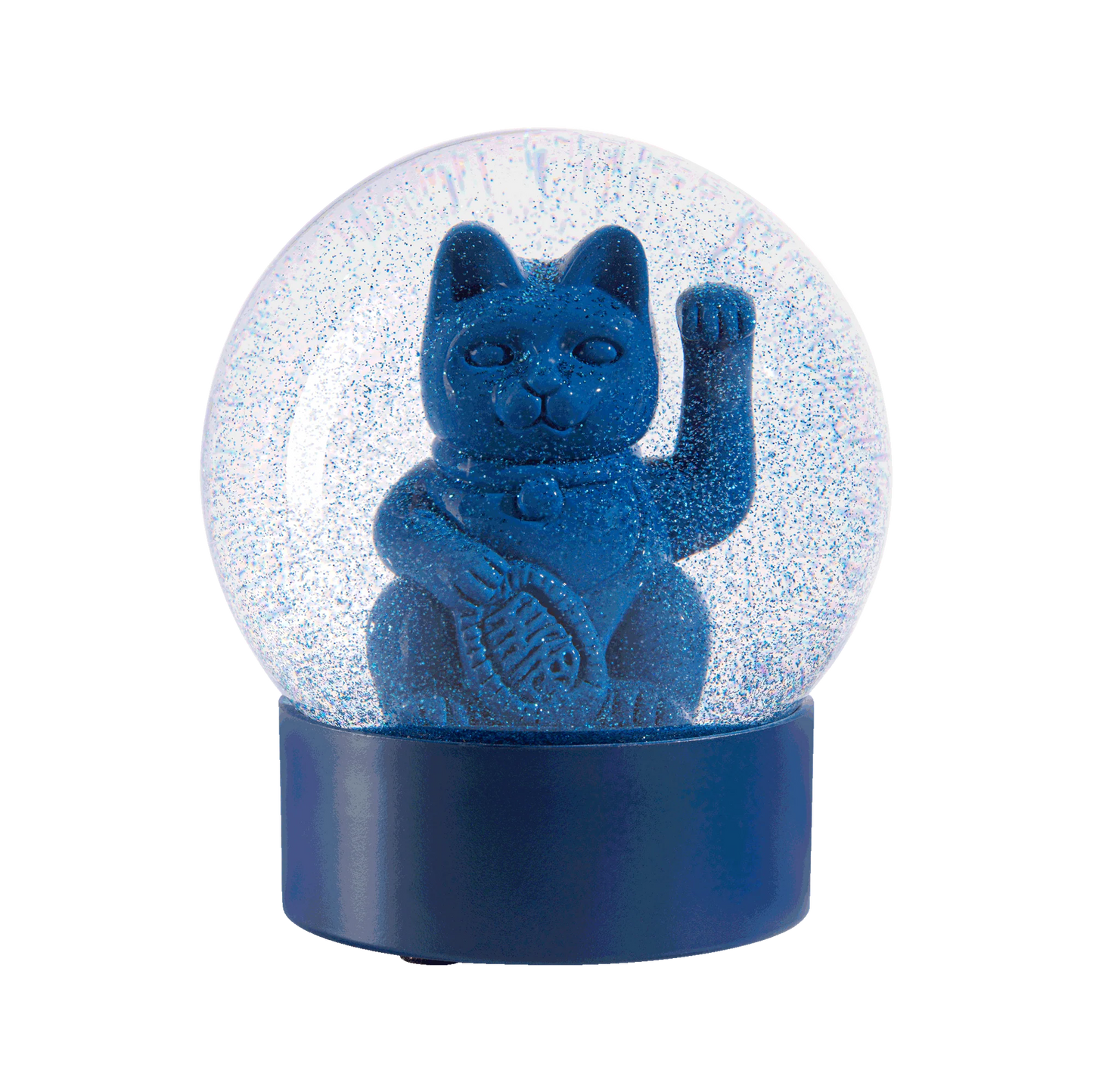 招き猫スノードーム（ブルー）