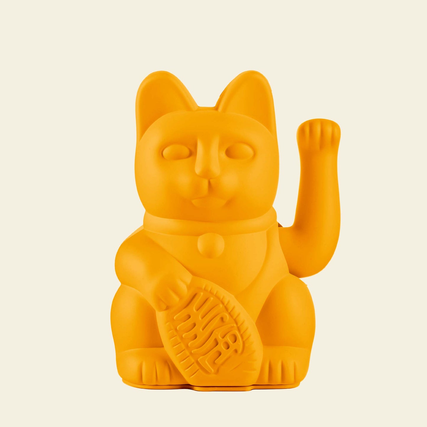 Chat Chanceux Jaune Profond
