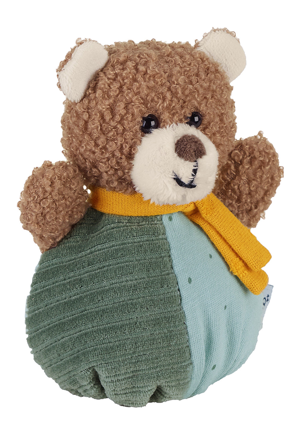 Mini-peluche câline Ours Ben avec hochet - 13 cm