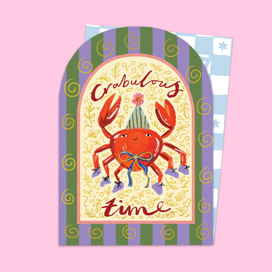 Krabbelige Zeit Gewölbte Karte