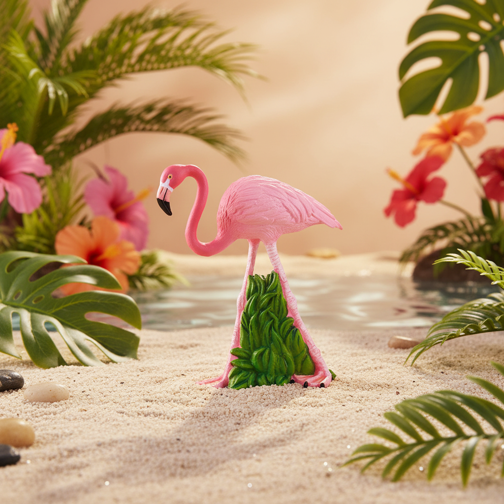 Figurine Flamant Rose - (M)