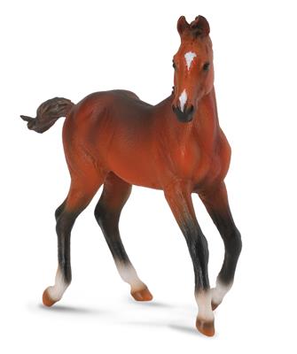 Collecta Chevaux (M): QUARTER HORSE POULAIN BAY 9,7x3,5x9cm