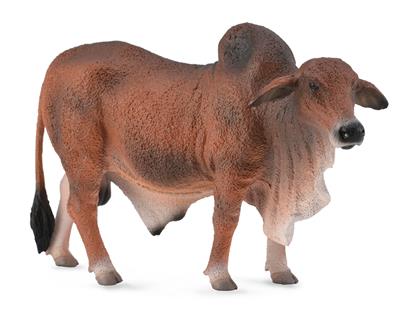 Figurine Taureau Brahmane Rouge - (L)