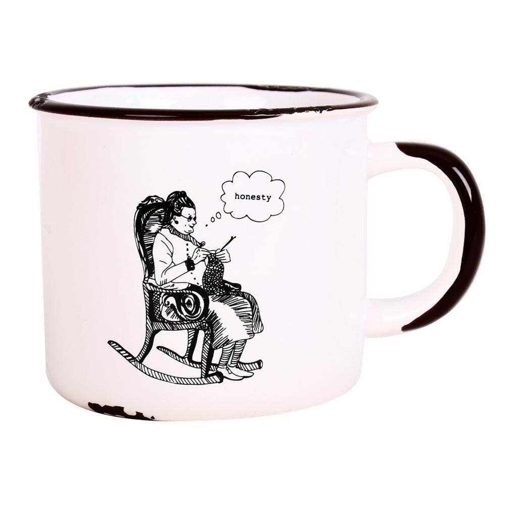 Mug Grand Mère Peint à la Main