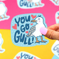 Adesivo del gabbiano "You Go Gull"