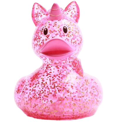 Canard Licorne Rose Pailleté