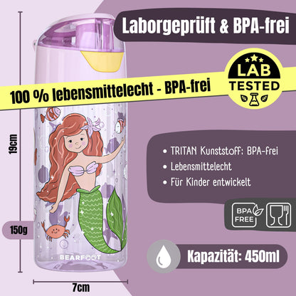 Children's drinking bottle, lightweight water bottle - Mermaid