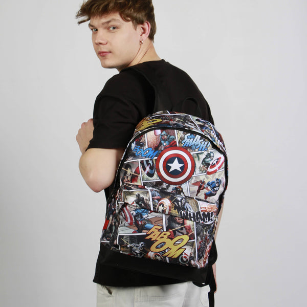Mochila do Capitão América da Marvel - Banda Desenhada
