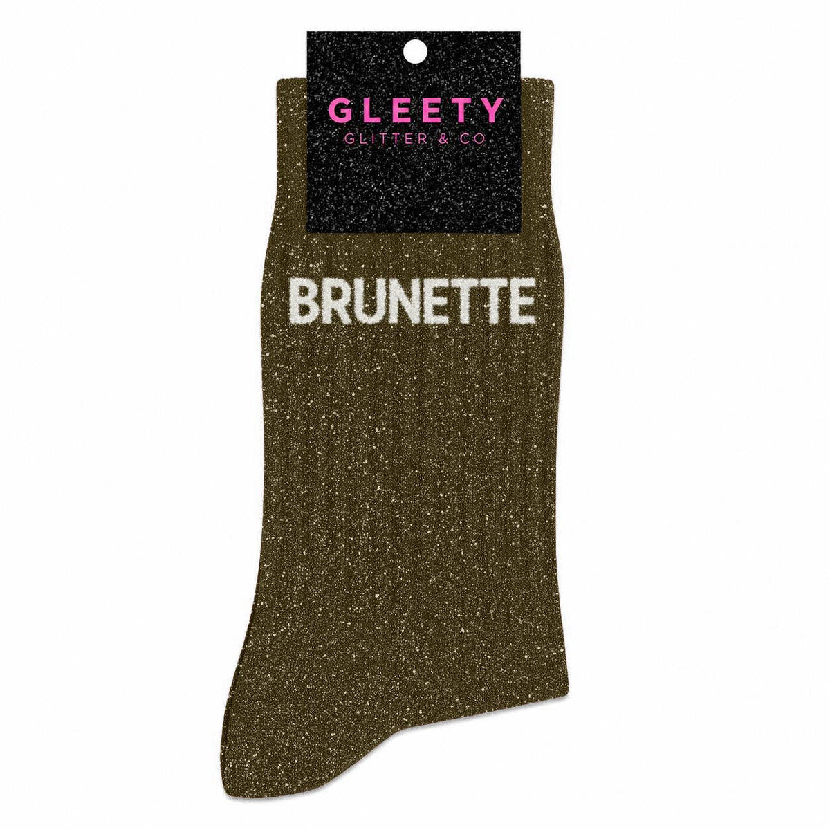 Chaussettes à Paillettes Brunette Kaki