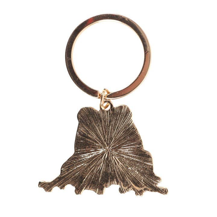 Llavero de rana de la suerte