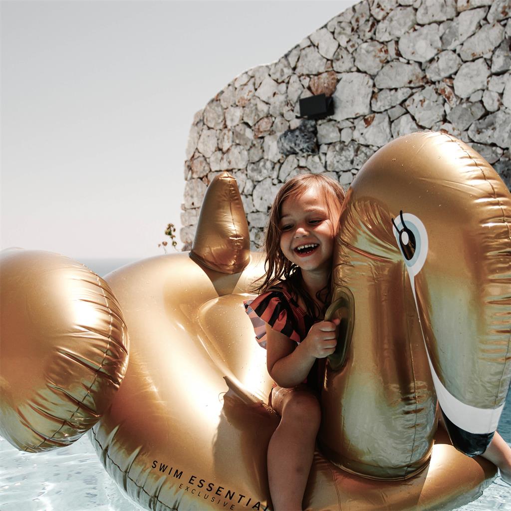 XXL Golden Inflatable Swan 