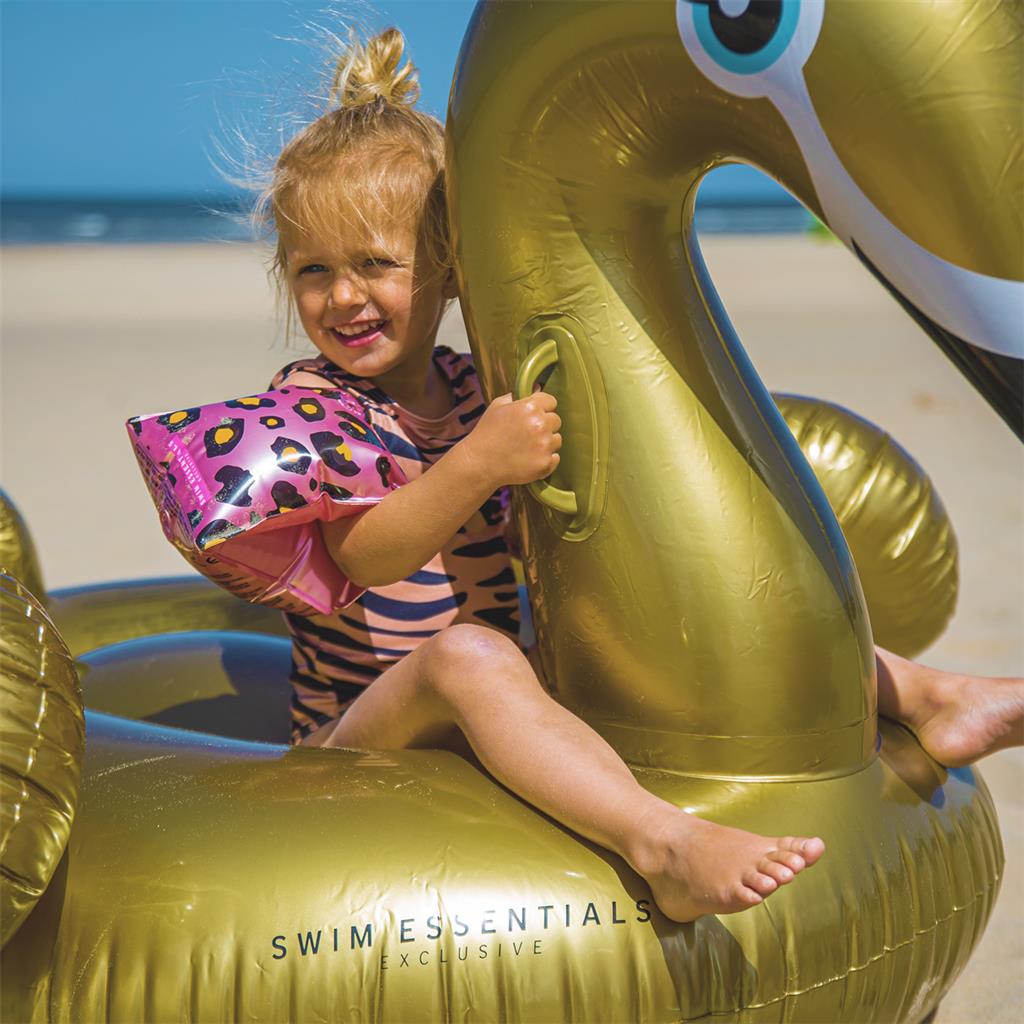 XXL Golden Inflatable Swan 