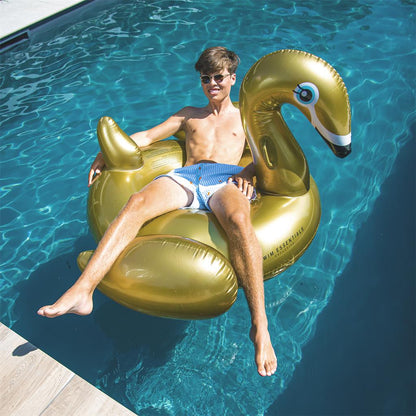XXL Golden Inflatable Swan 