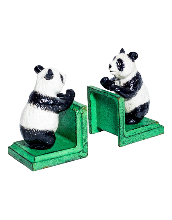 Par de sujetalibros de panda