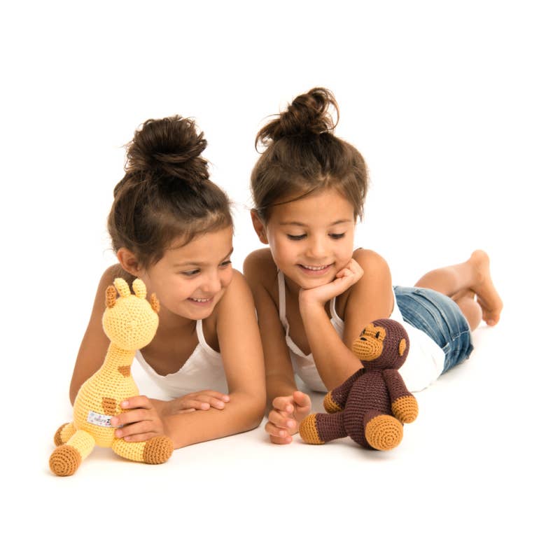 Crochet Plush Toy - Dark Brown Monkey