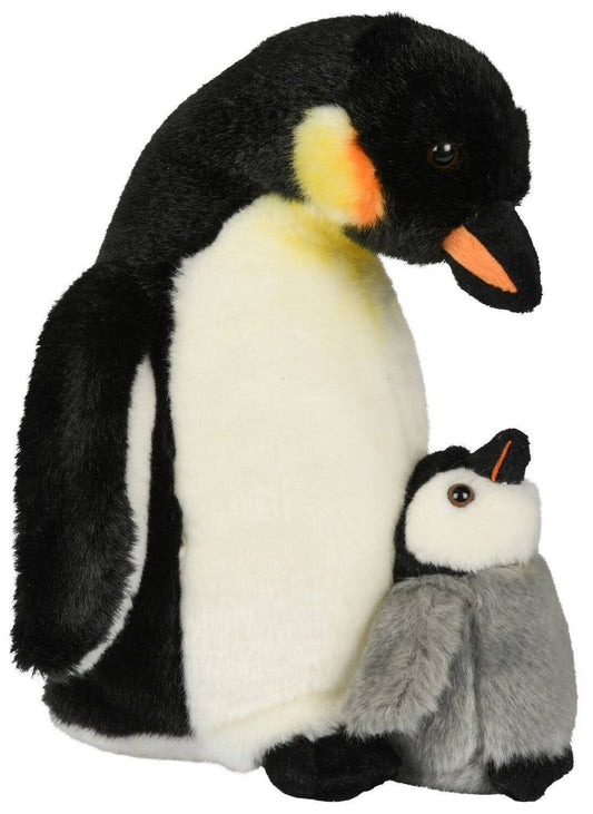 Peluche Pingouin empereur avec bébé