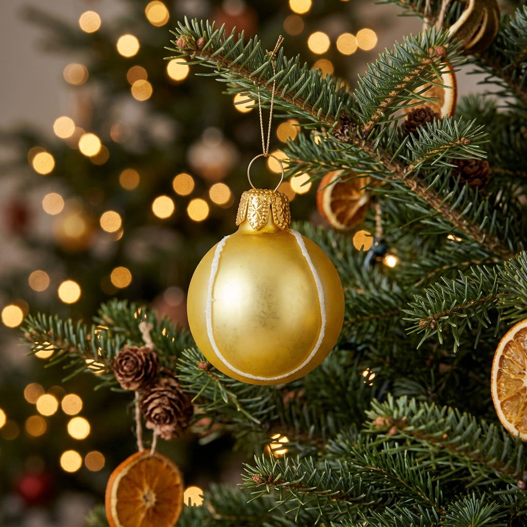 Boule de Noël Balle de Tennis XS