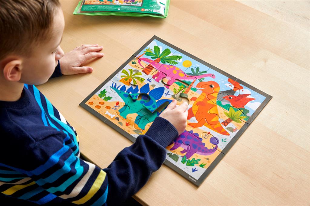 Rompecabezas de dinosaurios 12 piezas