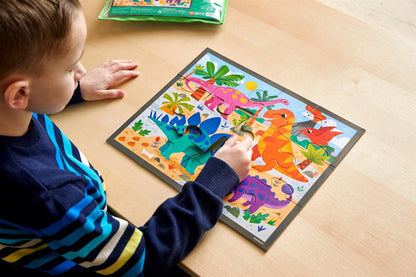 Rompecabezas de dinosaurios 12 piezas