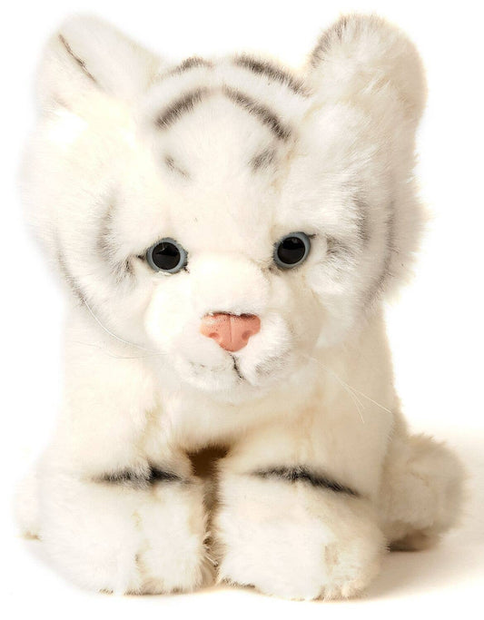 Peluche de tigre blanco sentado