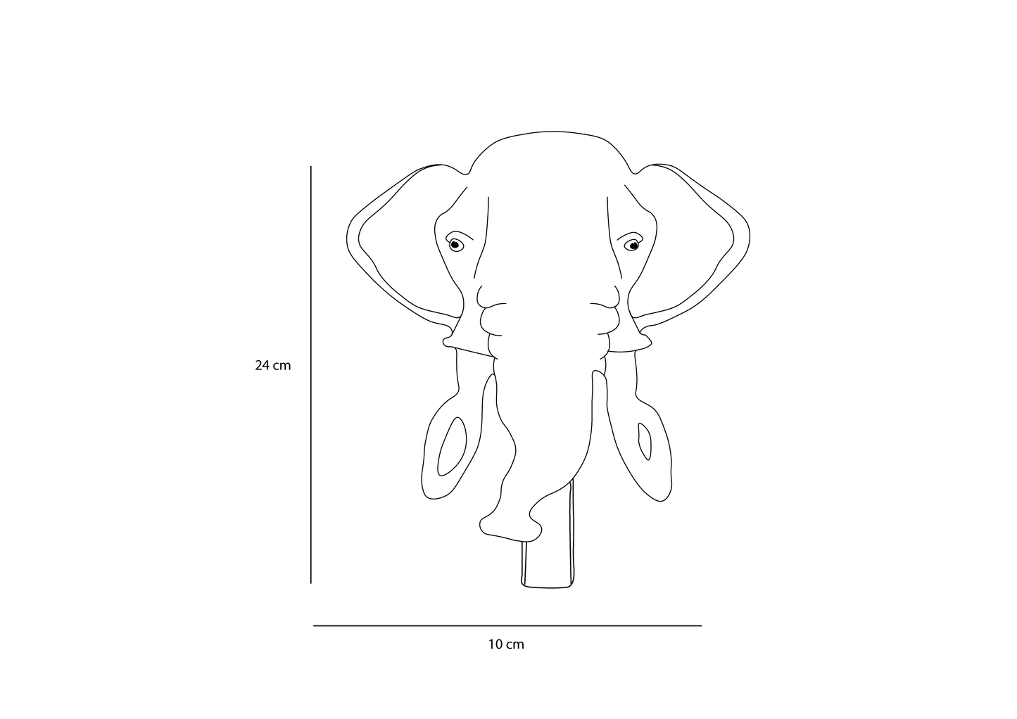 Porte-manteau Peluche Mammouth