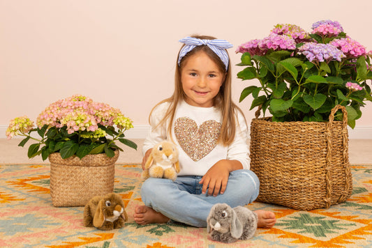 Peluche Lapin bélier gris