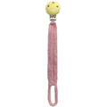 Attache-tétine au Crochet - Rose Clair