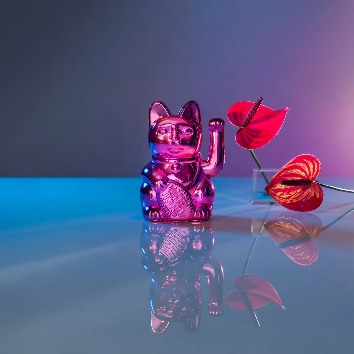 Chat Chanceux Rose Brillant - Cosmic Edition “Sorya”